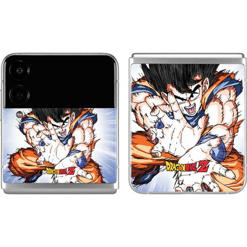 Dragon Ball Z Goku Kamehameha Blast Galaxy Z Flip4 5G Skin